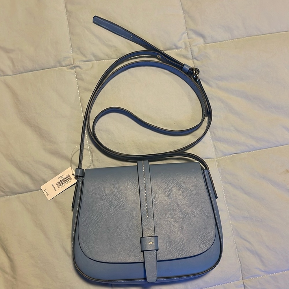 Light Blue Gap crossbody bag.